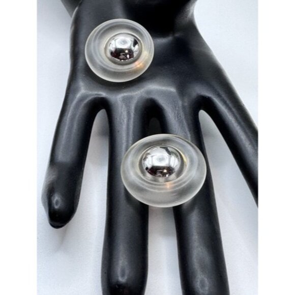 1970’s Vintage Pierre Cardin 14k Back Post Earrings- Gorgeous Vintage Earrings - Picture 6 of 15